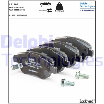 DELPHI LP1989 set placute frana,frana disc foto