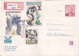 FILATELIE TEMATICA - PLIC CEHOSLOVACIA TEMATICA SPORT OLIMPIC, Stampilat