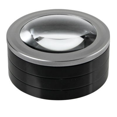 Lupa rotunda cu marire de 2x si lumina LED foto