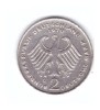 Moneda Germania 2 mark/marci 1970 G, Konrad Adenauer, stare buna, curata, Europa, Cupru-Nichel