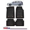 Covorase Auto TeamCar&reg; Tip Tavita Compatibile Opel Astra H Caravan (2004-2014) Negru Material Rezistent, Cauciuc, Oem