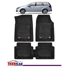 Covorase Auto Tip Tavita Compatibile Opel Astra H Caravan (2004-2014) Negru Material Rezistent (Copy)