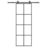 vidaXL Ușă glisantă cu set feronerie, 76x205 cm, sticlă ESG/aluminiu