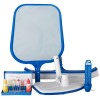 Set Intretinere Piscina: Aspirator, Perie 45cm, Minciog, Termometru, Tester pH/Cl - Piscine Inground/Supraterane