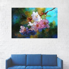 Tablou Canvas, Flori de cires - 80 x 120 cm foto