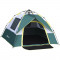 Cort camping, 2 persoane, material Oxford, impermeabil, cu copertina, husa, verde, 205x195x135 cm