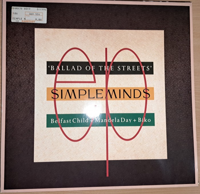 Disc Vinil Maxi Simple Minds - Ballad Of The Streets- Virgin-611 998-213, SMXT3