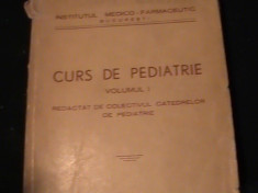 CURS DE PEDRIATRIE-VOL1-REDACTAT DE COLECTIVUL CATEDRELOR DE PEDRIATRIE-626 PG- foto