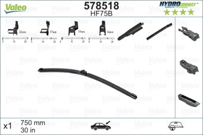 VALEO 578518 HYDROCONNECT lamela stergator foto