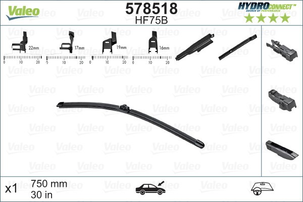 VALEO 578518 HYDROCONNECT lamela stergator