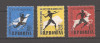 RO 1957, LP 439 - CAMPIONATELE DE ATLETISM BUCURESTI, MNH, Nestampilat
