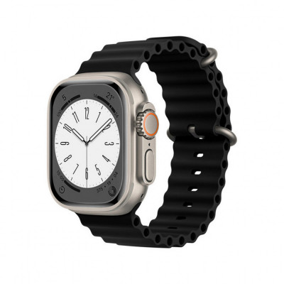Curea pentru Apple Watch 1/2/3/4/5/6/7/8/SE/SE 2 (38/40/41mm) Techsuit Watchband (W038) Black foto
