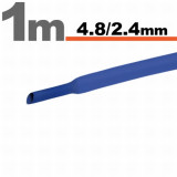 Tub Termocontractibil Albastru &bull; 4,8 / 2,4 mm