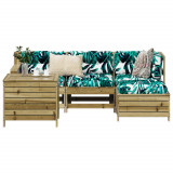 Set canapea de gradina, 5 piese, lemn de pin tratat GartenMobel Dekor, vidaXL