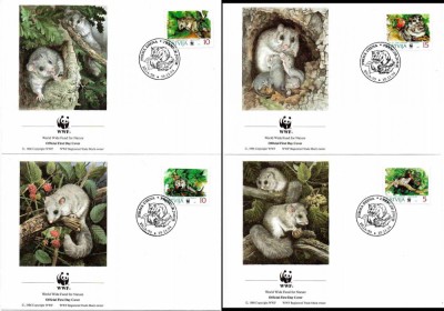 LETONIA 1994, FDC, Fauna, WWF foto