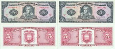 2 &times; 1988 ( 22 XI ) , 5 sucres ( P-113d.1 ) - Ecuador - stare UNC