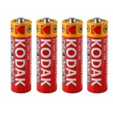 Cumpara ieftin Set 4 baterii Kodak AA, Super Heavy, 1.5v - Rosu