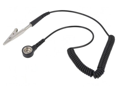 Cablu de conexiune ESD spiralat 1,5m 1M&amp;Omega; foto