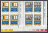 ROMANIA 1978 LP 971-60 ANI FORMAREA STATULUI NATIONAL UNITAR BLOCURI 4 STAMPILAT