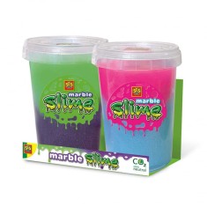 Slime marble in 2 culori,2 bucati set colorate, 400 gr