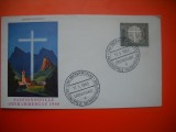 HOPCT PLIC S FDC NR 708 SARBATOAREA PASIUNII 1960 GERMANIA -NECIRCULAT