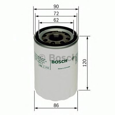 Filtru ulei VW TRANSPORTER IV bus (70XB, 70XC, 7DB, 7DW, 7DK) (1990 - 2003) BOSCH 0 451 103 290 foto