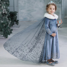 Rochie rochita Elsa Frozen NOUA fulg de nea 2,3,4,5,6,7 ani