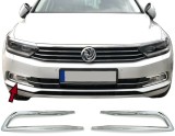 Ornamente cromate pentru proiectoare/faruri ceata Volkswagen Passat B8 din 2014