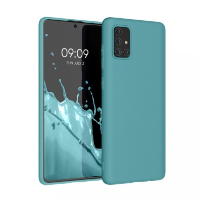 Husa Kwmobile pentru Samsung Galaxy A71, Silicon, Verde, 51208.207 foto