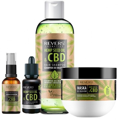 Pachet ingrijire par cu ulei natural de canepa CBD, Revers foto