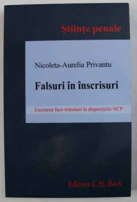 FALSURI IN INSCRISURI de NICOLETA - AURELIA PRIVANTU , 2013 foto
