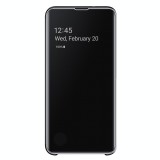 Husa Plastic Samsung Galaxy S10e G970, Clear view, Neagra EF-ZG970CBEGWW