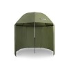 Umbrela Pescuit Delphin CLASSA 250cm, cu Perete Lateral, Husa &amp; Cuie, Verde, Nylon-PA, Cadru Aluminiu