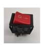 Intrerupator 4 poli 250V 30A 1 buton rosu ON-OFF cu retinere 21.7x28, Oem