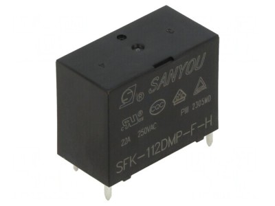 Releu Electromagnetic SPST-NO 12VDC 25A SFK-H foto