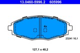 ATE 13.0460-5996.2 set placute frana,frana disc