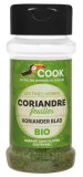 Coriandru frunze bio 15g Cook, fara gluten, ambalaj tip solnita, certificare ecologica