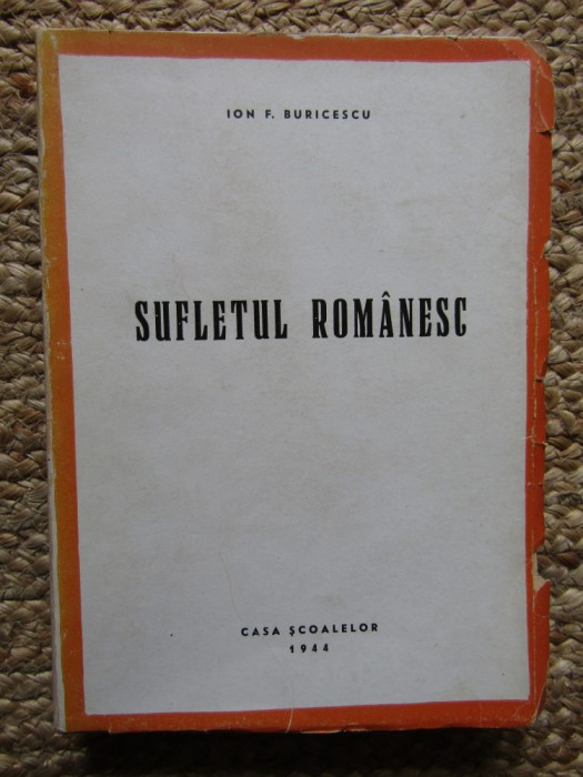 SUFLETUL ROMANESC - ION F. BURICESCU