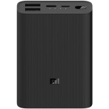 Incarcator portabil universal Xiaomi MI Power Bank 3 Ultra Compact, 10000 mAh, Fast Charge (22.5W), Dual USB-A + USB type C, Black