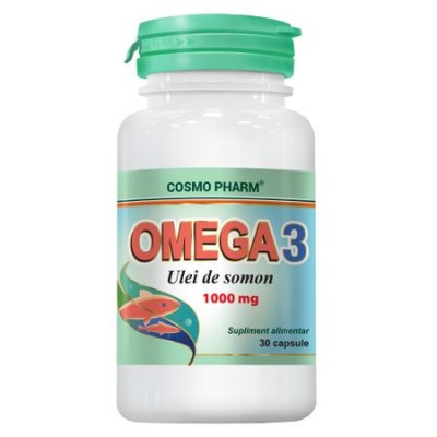 Omega 3 Ulei de Somon 1000mg Cosmo Pharm 30cps foto