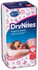 Scutece-chilotel pentru noapte Huggies DryNites 8-15 ani, Fete, 27-57 kg, 9 buc foto