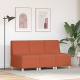 VidaXL Fotoliu 3 pcs Portocaliu 55 x 74 x 82 cm Țesătură de catifea