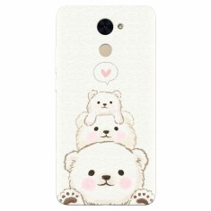 Husa silicon pentru Huawei Y7 Prime 2017, Bear Family