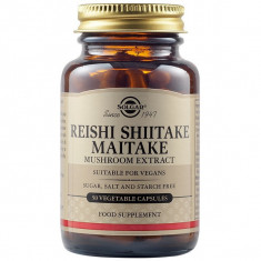 Reishi shiitake maitake mushroom extract veg.50cps solgar