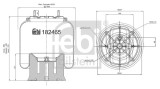 FEBI BILSTEIN 182465 Burduf, suspensie pneumatica
