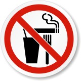 Eticheta a nu m&acirc;nca nu bea sau nu fumați