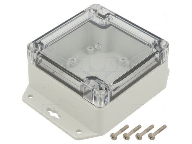 Carcasă universală ABS gri deschis 90x90x45mm