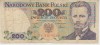 B11 12 - Bancnota foarte veche - Polonia - 200 zloti - 1986
