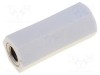 Bucșă izolantă DREMEC M5 35mm poliamidă albă UL94V-2