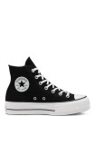 Converse teniși Chuck Taylor All-Star Hi Platform Black White 560845C 560845C-BLACK